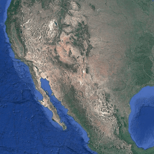 California satellite view